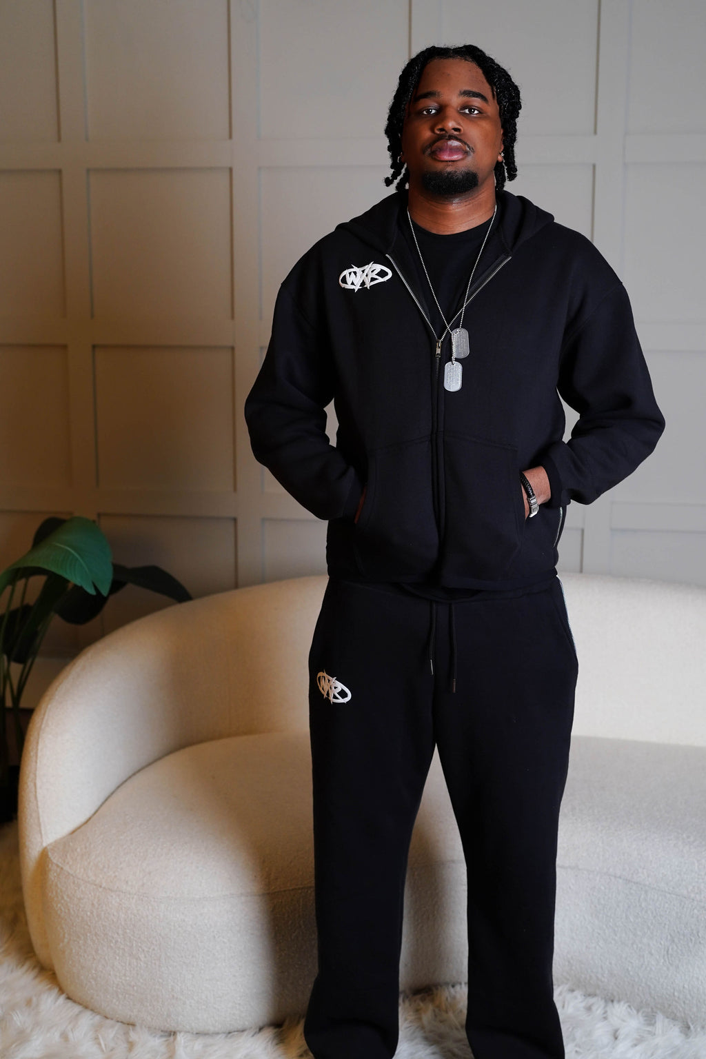 BLACK WXR JOGGING SUIT