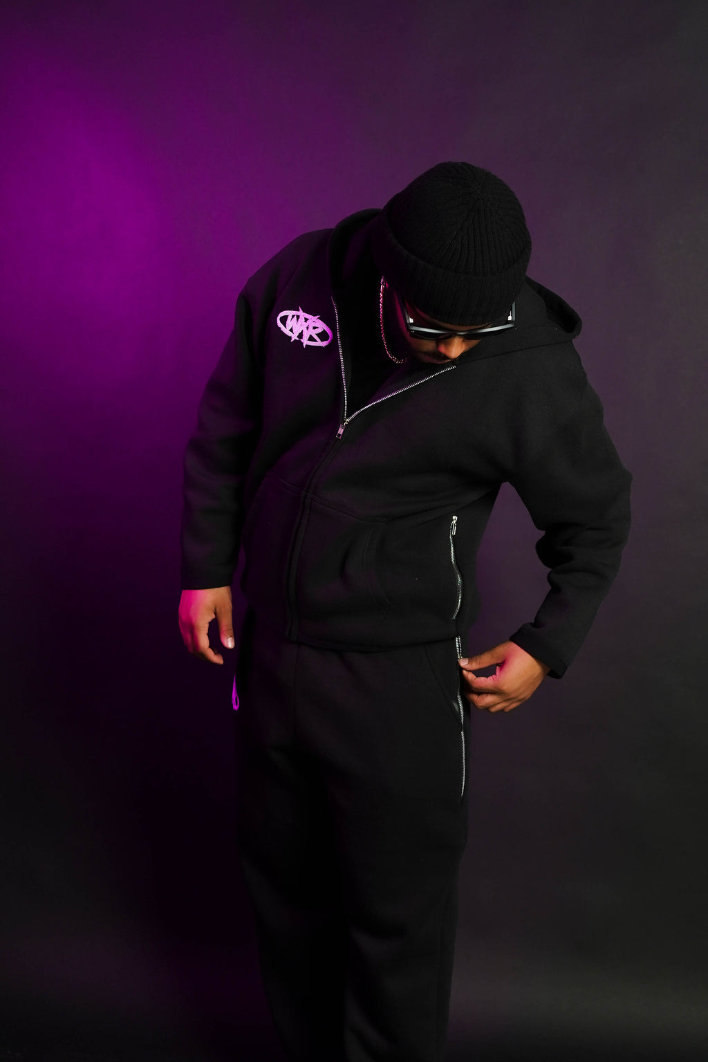 BLACK WXR JOGGING SUIT